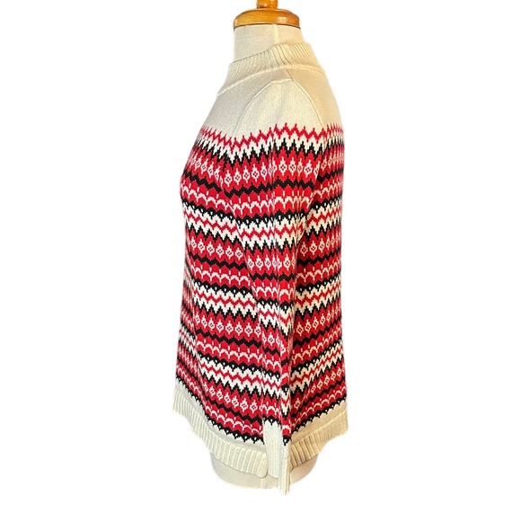 Talbots Chalet Fair Isle Women’s Holiday Christmas Wool Blend Sweater Size SP - Picture 4 of 9